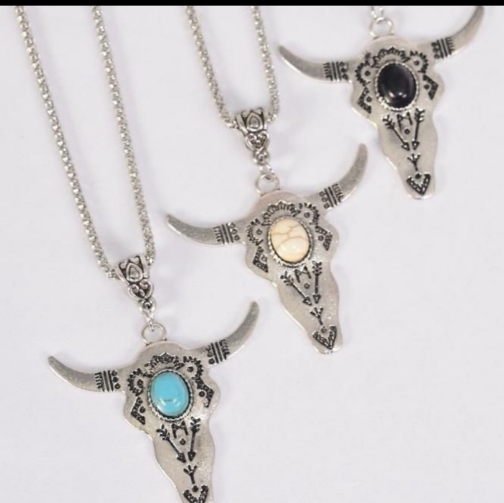 Bull Turquoise Necklace - Picture 3 of 3